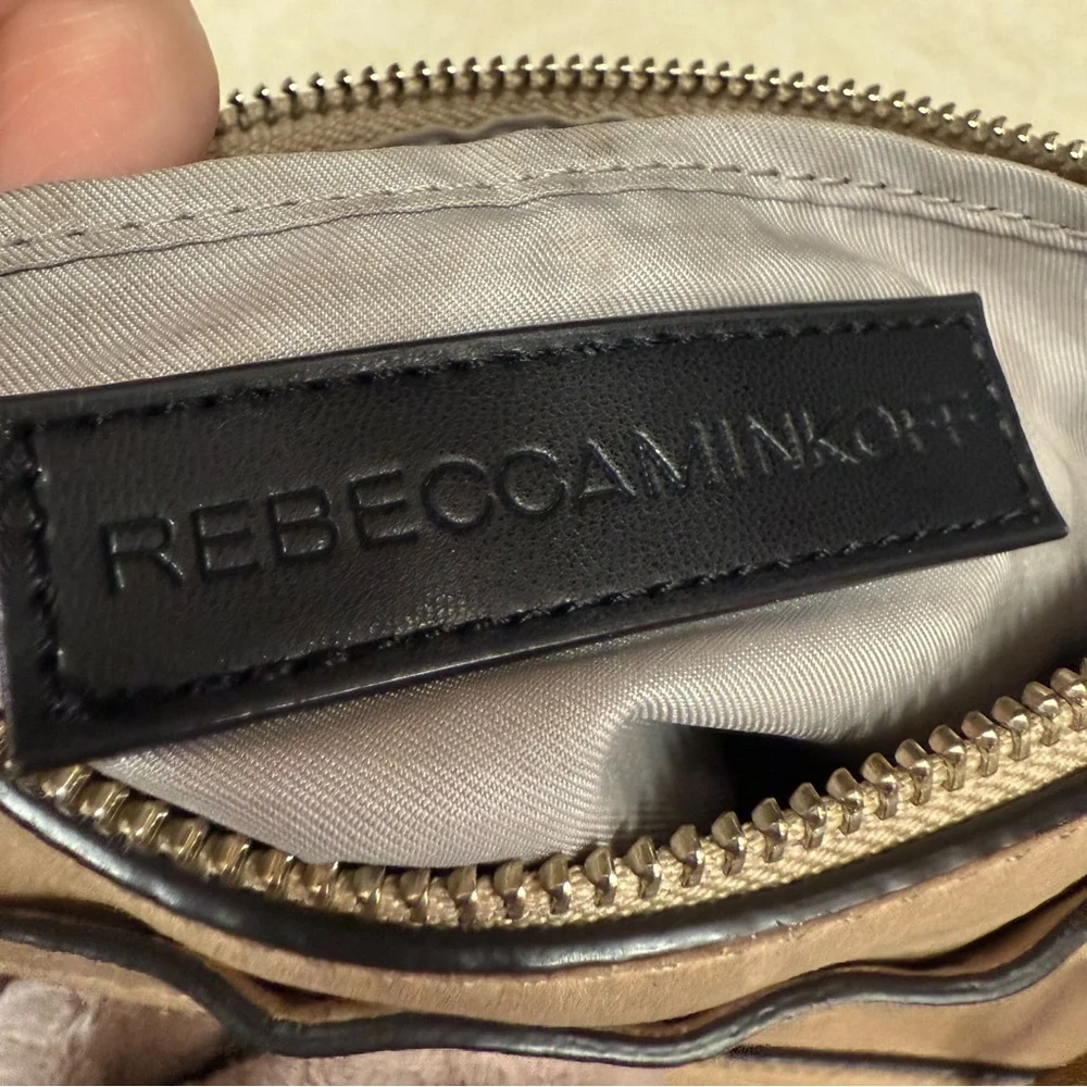 Rebecca Minkoff tan nubuck crossbody bag